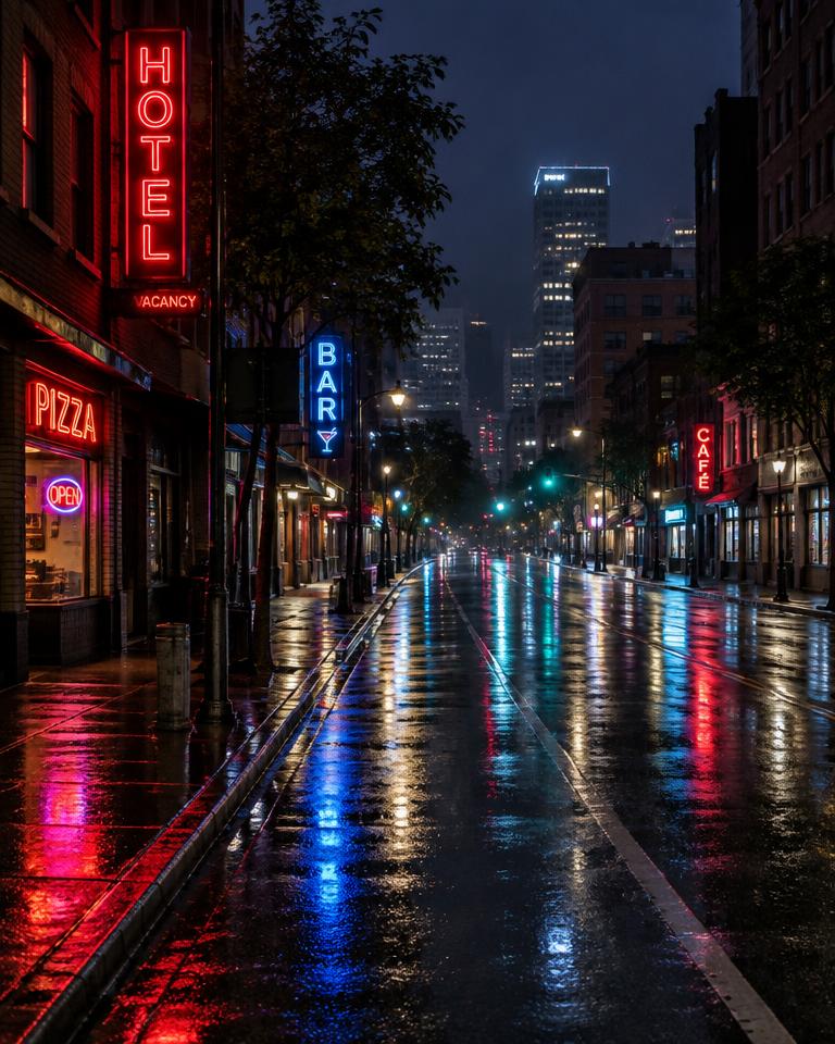 City street corner set