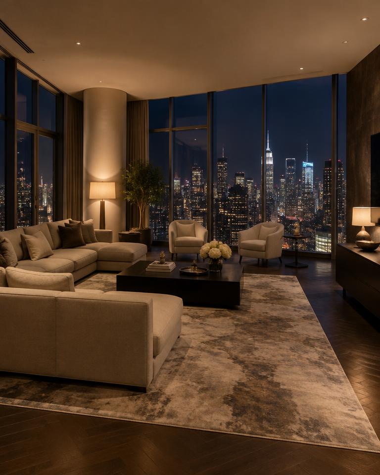 Penthouse bar set